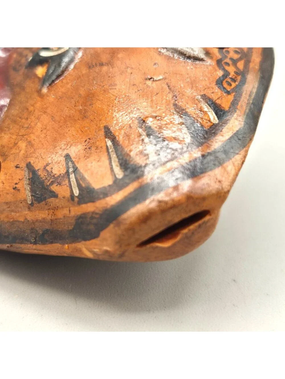 Peruvian Clay Ocarina Flute Handcrafted Terracotta Alpaca Llama Folk Art